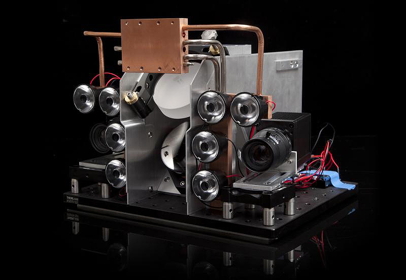 Primer prototipo del Photonic Fence. Foto: Intellectual Ventures